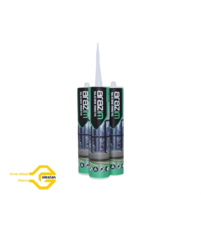چسب درزگیر سفید سیلیکونی آرازیم